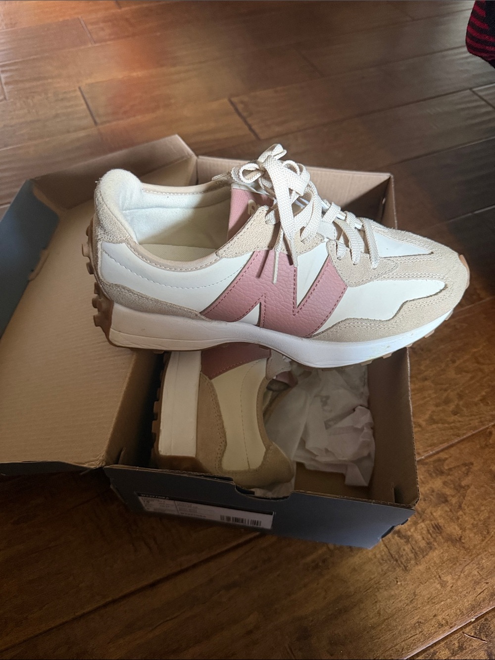 New Balance White & Pink Women's Retro Runner Sneakers